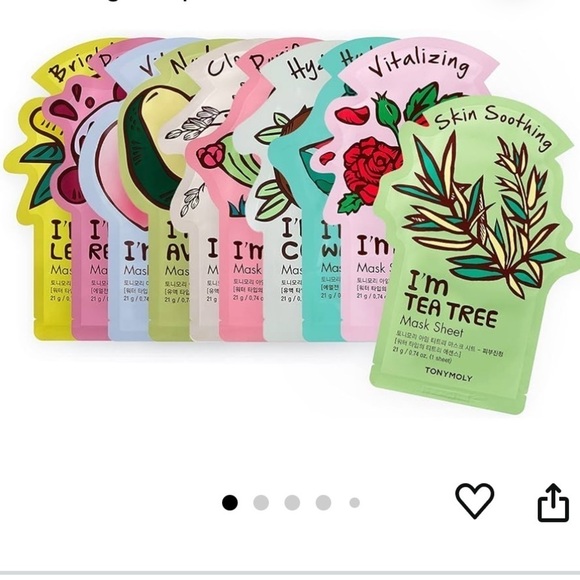 TonyMoly Other - *New* TONYMOLY I'm Real Sheet Mask, Pack of 10 !!!